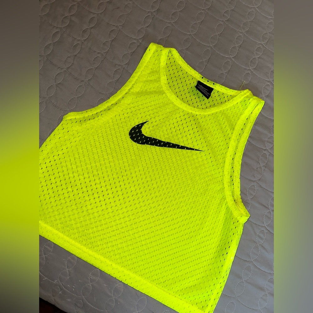 Neon Nike crop tank top